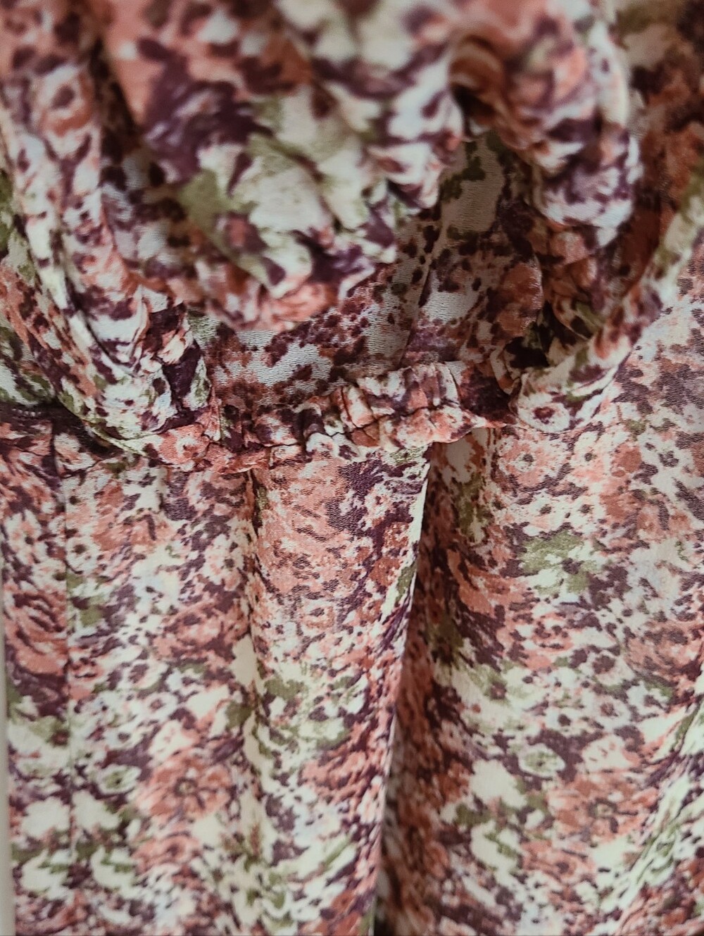 Wonderly Floral Tiered Long Sleeve Maxi Dress - Rose - Picture 5 of 6